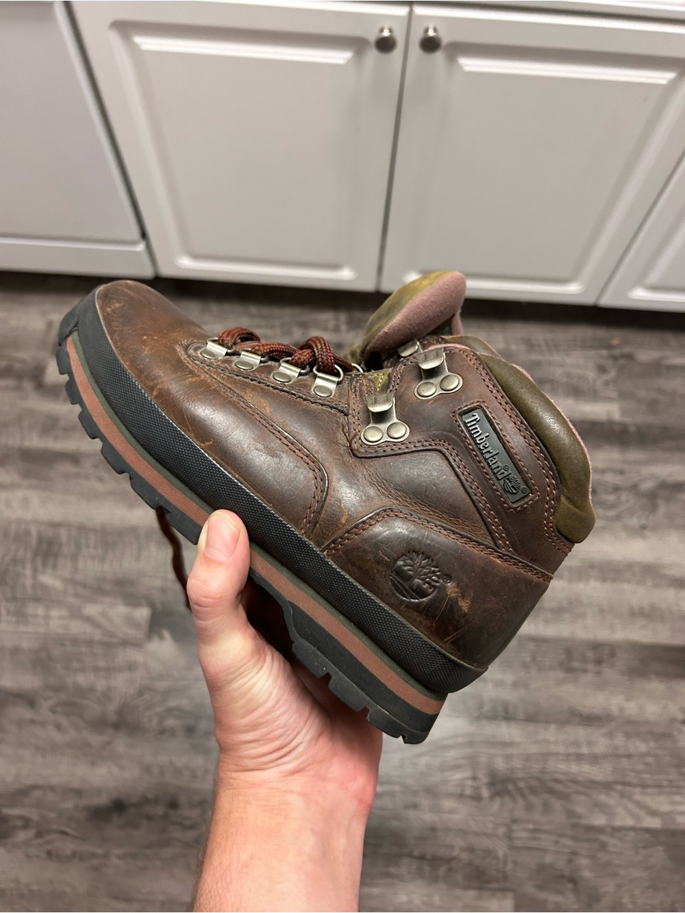 Timberland Dark Brown Leather Men's Waterproof Hiking Boot